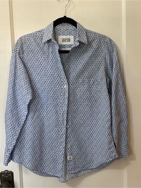 Grayson Women's Light Blue Floral Button-Down HERO Shirt size 01/XS